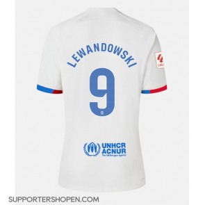 Barcelona Robert Lewandowski #9 Borta Matchtröja Dam 2023-24 Kortärmad
